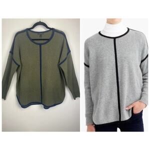 J.Crew Womens 100% Wool Sweater Tunic Oversized Sweater Size S 2142